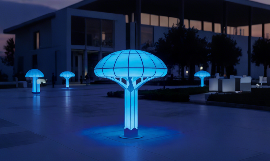 菌伞光屿・仿生蘑菇造型景观灯